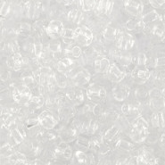 Glasperlen rocailles 8/0 (3mm) Transparent crystal